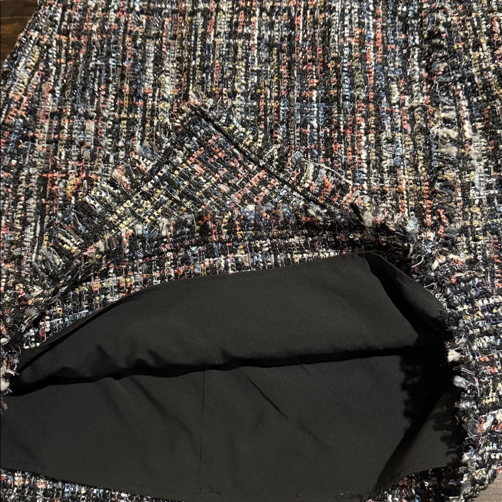 CeCe Multicolor Tweed Pencil Skirt - Picture 7 of 12